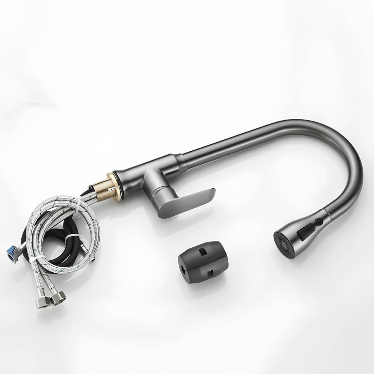 Robinet douchette cuisine bec rétractable