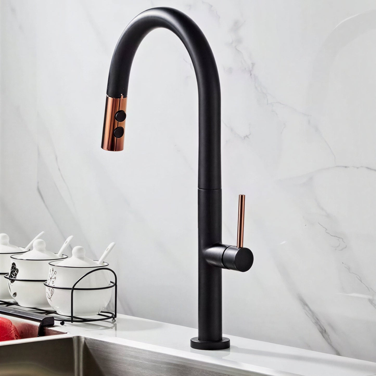 Robinet cuisine douchette extractible 360°