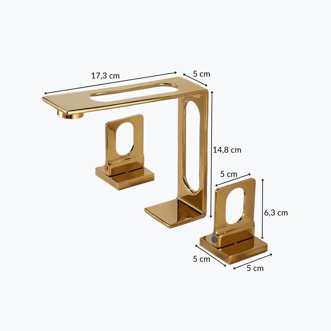Robinet de lavabo 3 pièces