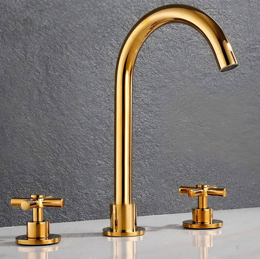 Robinet lavabo 3 trous – Style moderne