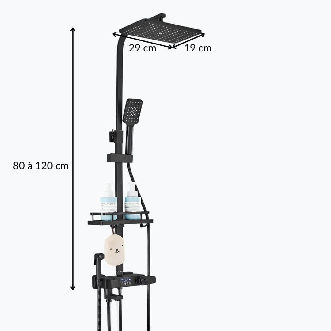 Robinet douche thermostatique 4 sorties