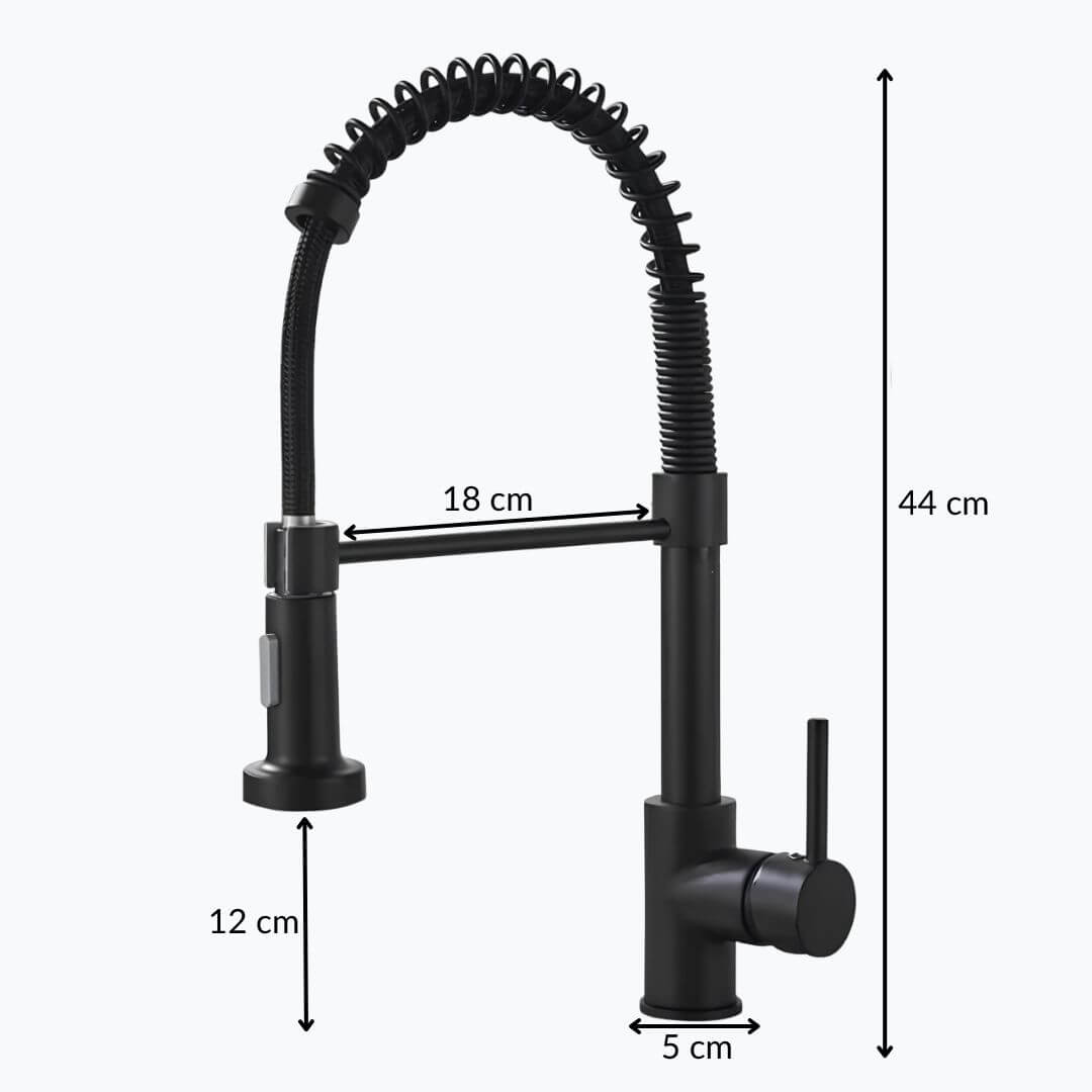 Robinet douchette avec ressort - Élégant et pratique