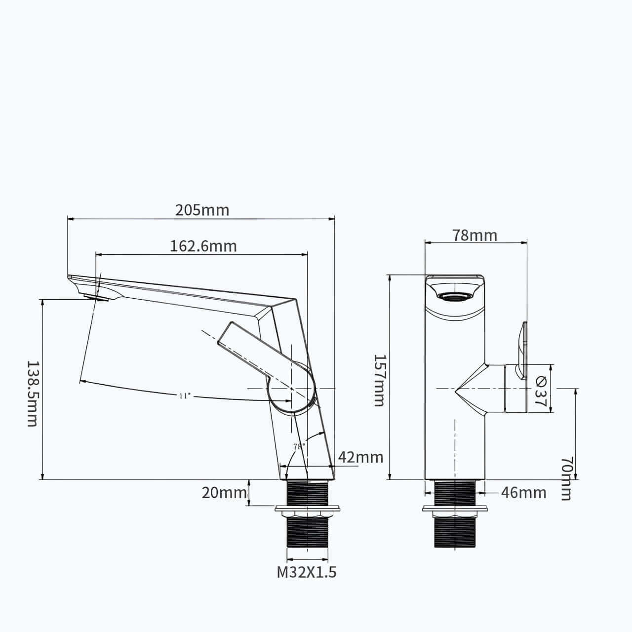 Robinet de lavabo élégant - Design moderne