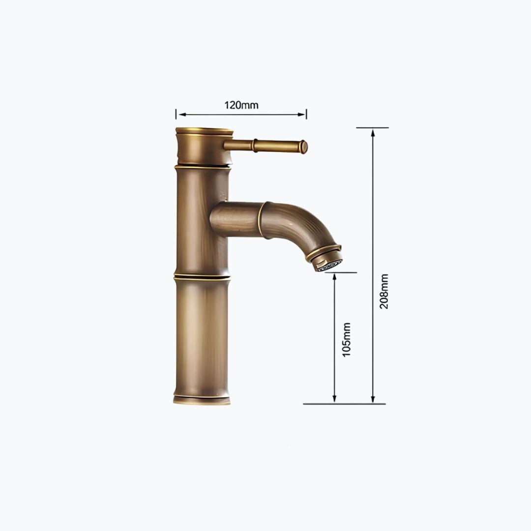 Robinet vasque style bambou