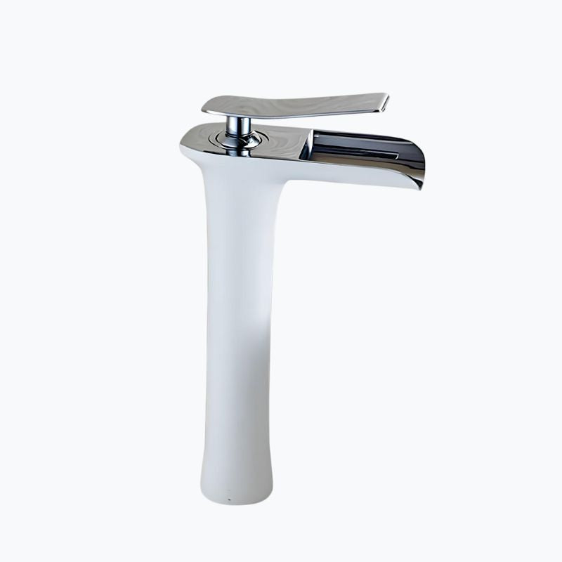 Robinet lavabo en laiton – mitigeur à bec cascade, design moderne