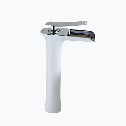 Robinet lavabo en laiton – mitigeur à bec cascade, design moderne