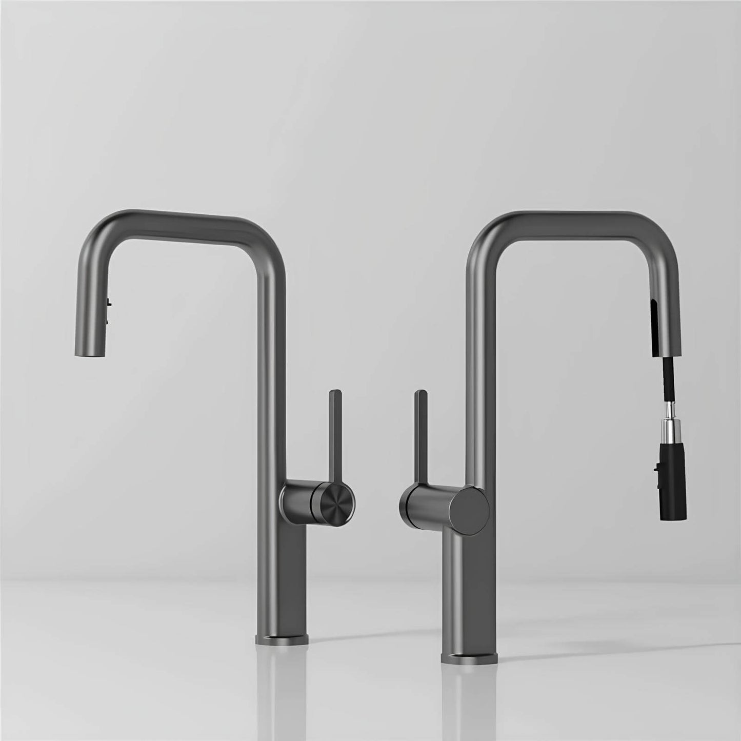 Robinet cuisine en laiton design – mitigeur avec bec extractible et rotatif