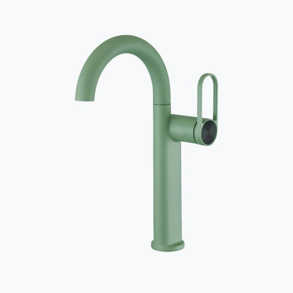 Robinet lavabo haut en laiton – mitigeur avec bec pivotant