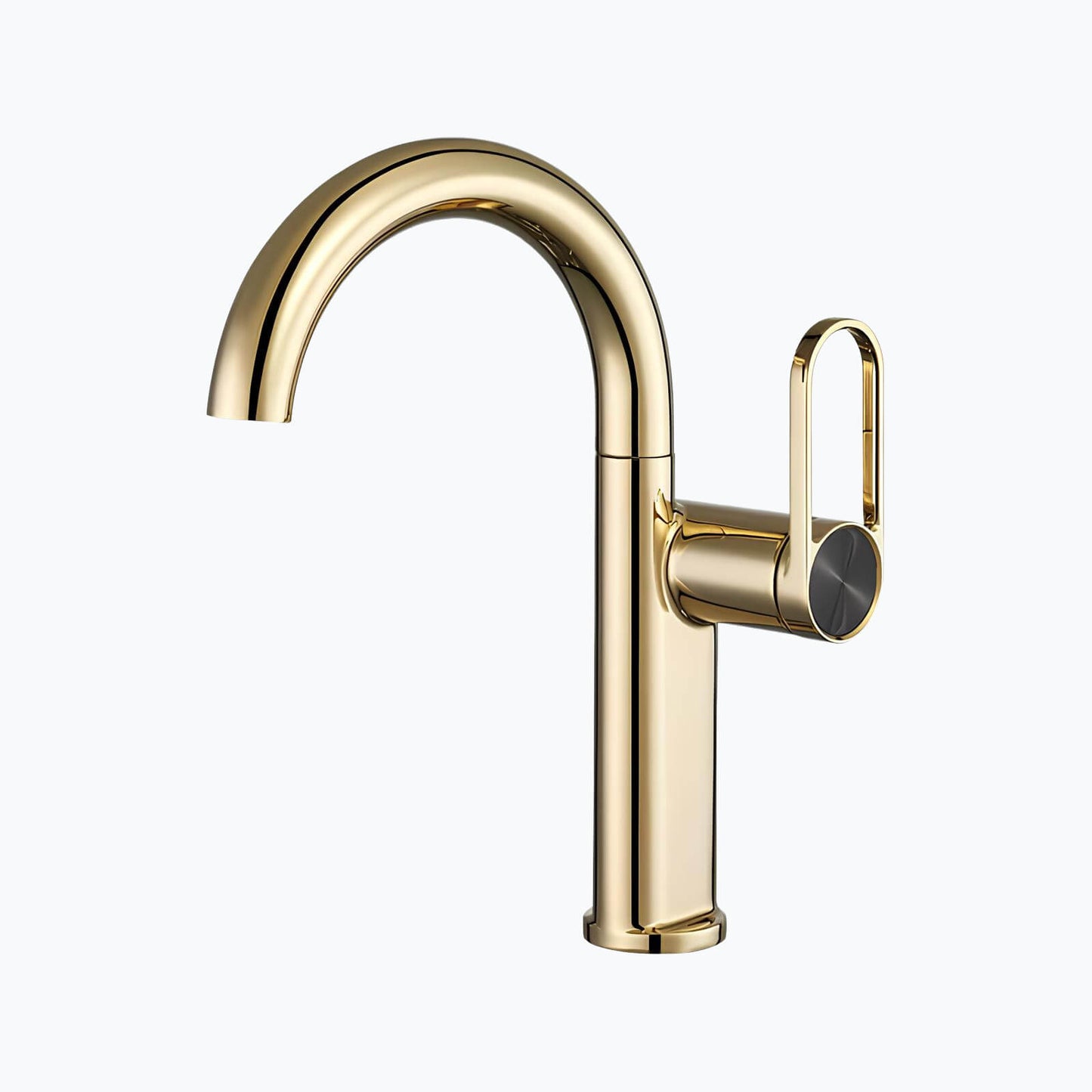Robinet lavabo haut en laiton – mitigeur avec bec pivotant