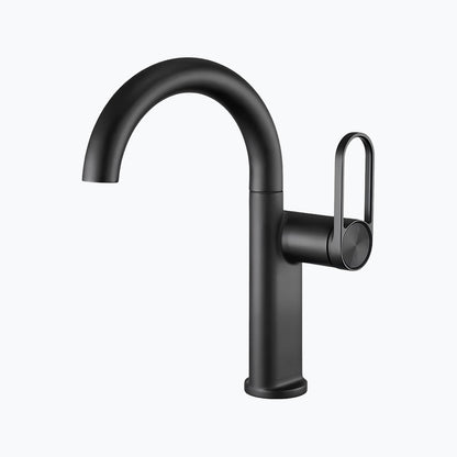 Robinet lavabo haut en laiton – mitigeur avec bec pivotant
