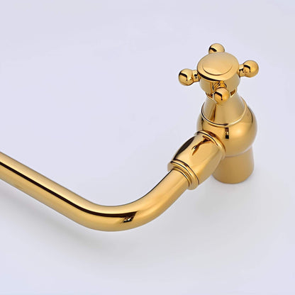 Robinet mural cuisine en laiton – bec pliable à rotation, eau froide seulement