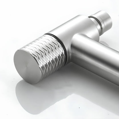 Robinet mural en acier inoxydable – eau froide uniquement, pour intérieur et extérieur