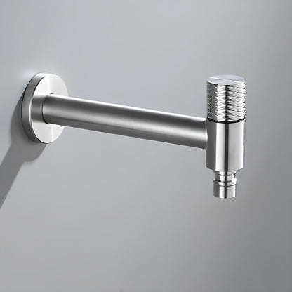 Robinet mural en acier inoxydable – eau froide uniquement, pour intérieur et extérieur