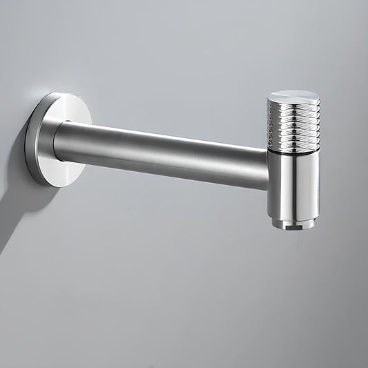 Robinet mural en acier inoxydable – eau froide uniquement, pour intérieur et extérieur