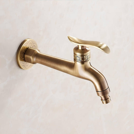 Robinet mural en laiton – robinet de buanderie ou extérieur, eau froide seulement