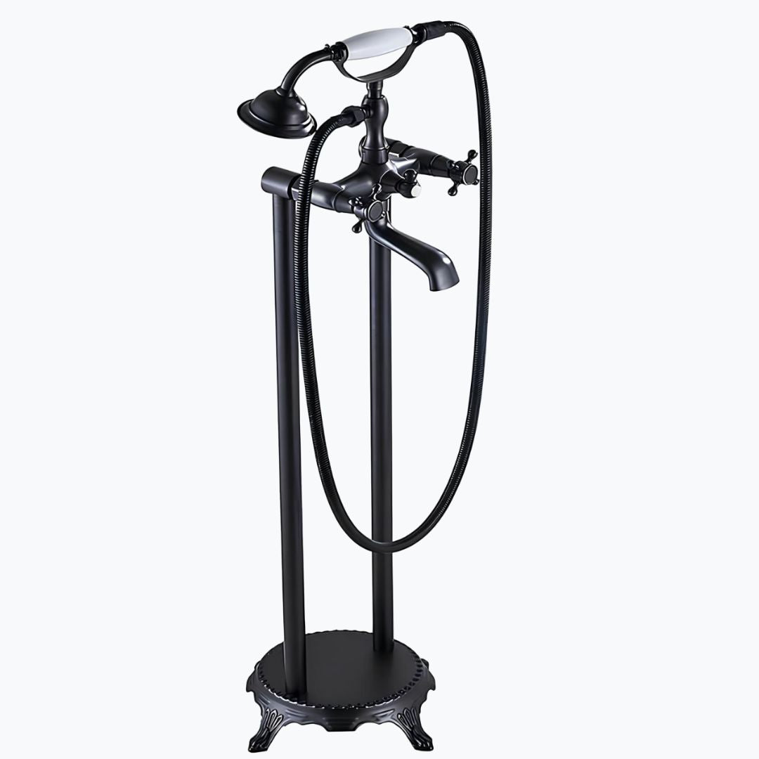 Robinet baignoire sur pied - design rétro