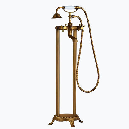 Robinet baignoire sur pied - design rétro