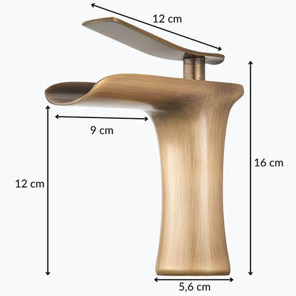 Robinet cascade de lavabo en laiton