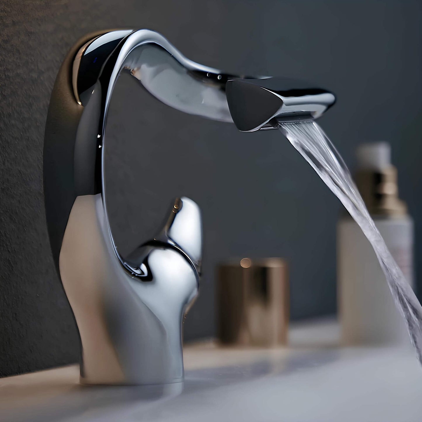 Robinet lavabo cascade – version compacte