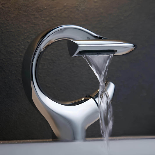 Robinet lavabo cascade – version compacte