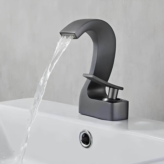 Robinet cascade moderne en laiton – mitigeur élégant pour lavabo