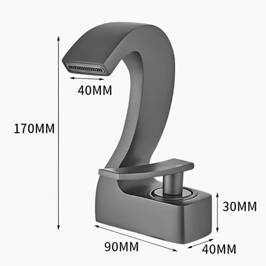 Robinet cascade moderne en laiton – mitigeur élégant pour lavabo