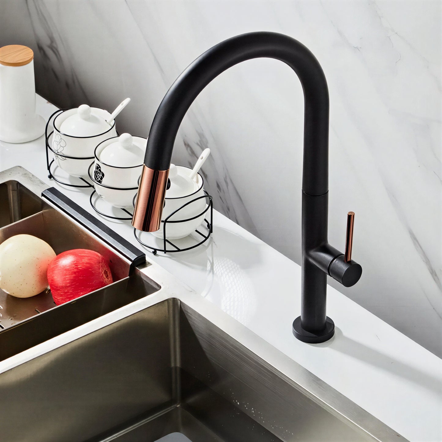 Robinet cuisine douchette extractible 360°