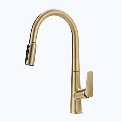 Robinet cuisine en laiton – mitigeur avec douchette extractible