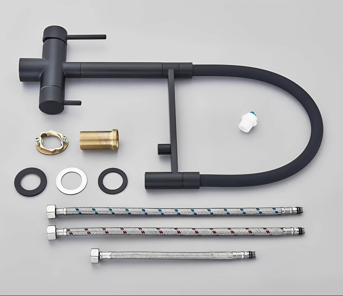 Robinet de cuisine avec douchette et sortie eau filtrée