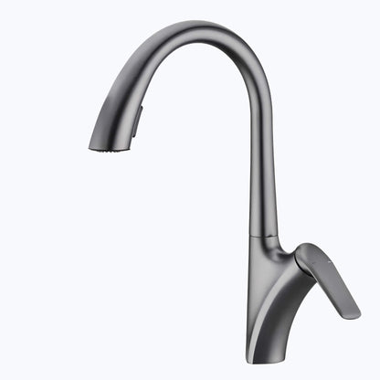 Robinet de cuisine douchette à bec extractible deux jets