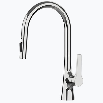 Robinet de cuisine douchette à bec extractible deux jets