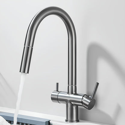Robinet de cuisine douchette et rotation 360°