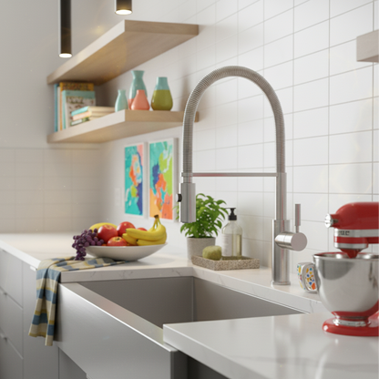 Robinet de cuisine mitigeur – Bec escamotable avec rotation 360°