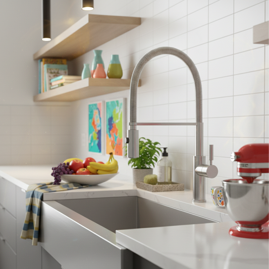 Robinet de cuisine mitigeur – Bec escamotable avec rotation 360°