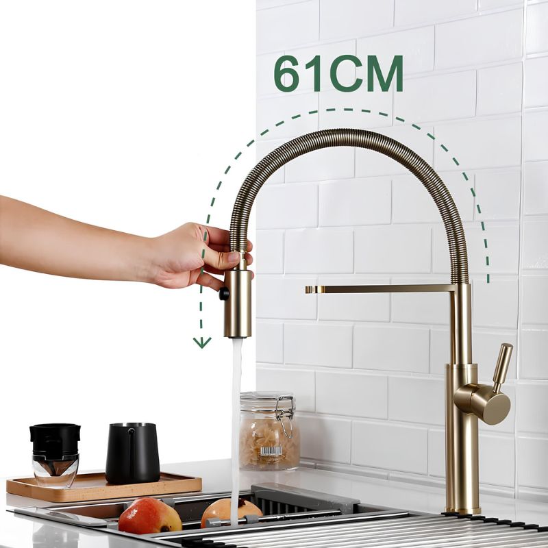 Robinet de cuisine mitigeur – Bec escamotable avec rotation 360°