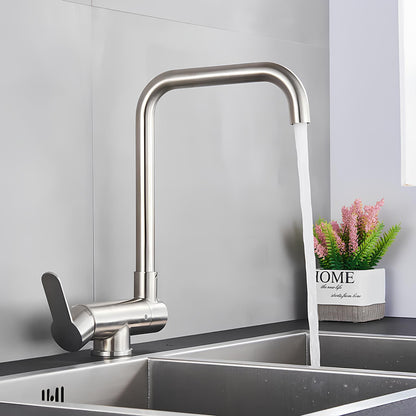 Robinet de cuisine rabattable – Bec escamotable avec rotation 360°