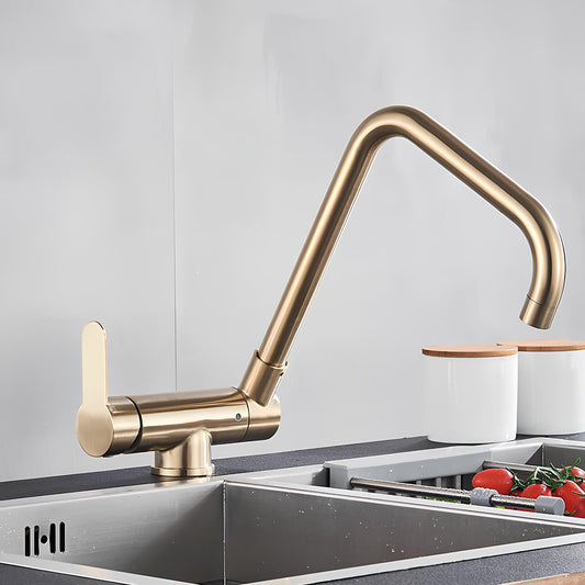 Robinet de cuisine rabattable – Bec escamotable avec rotation 360°