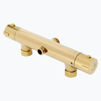 Robinet de douche de douche dorée thermostatique