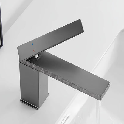 Robinet de lavabo en laiton – mitigeur compact au design épuré