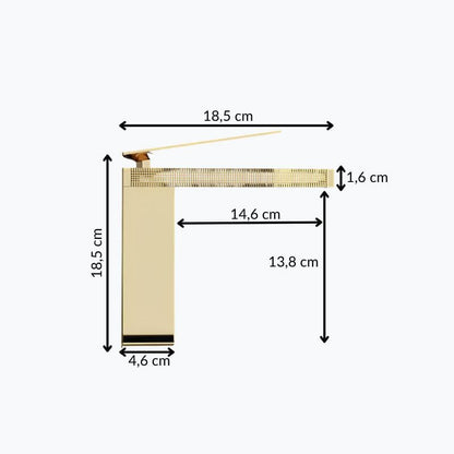 Robinet de lavabo en laiton – mitigeur compact au design épuré
