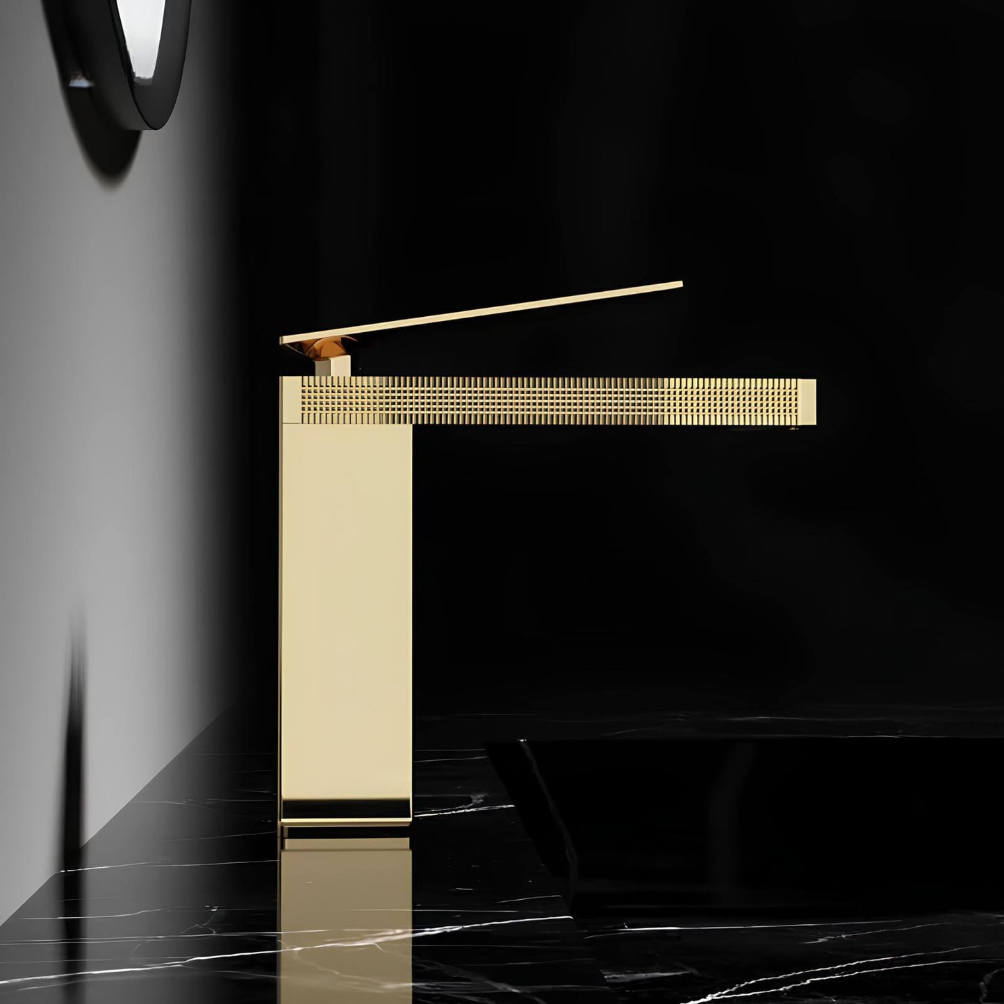 Robinet de lavabo en laiton – mitigeur compact au design épuré