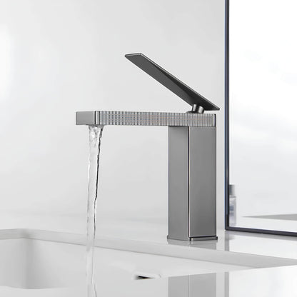 Robinet de lavabo en laiton – mitigeur compact au design épuré