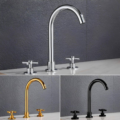 Robinet lavabo 3 trous  – Style moderne
