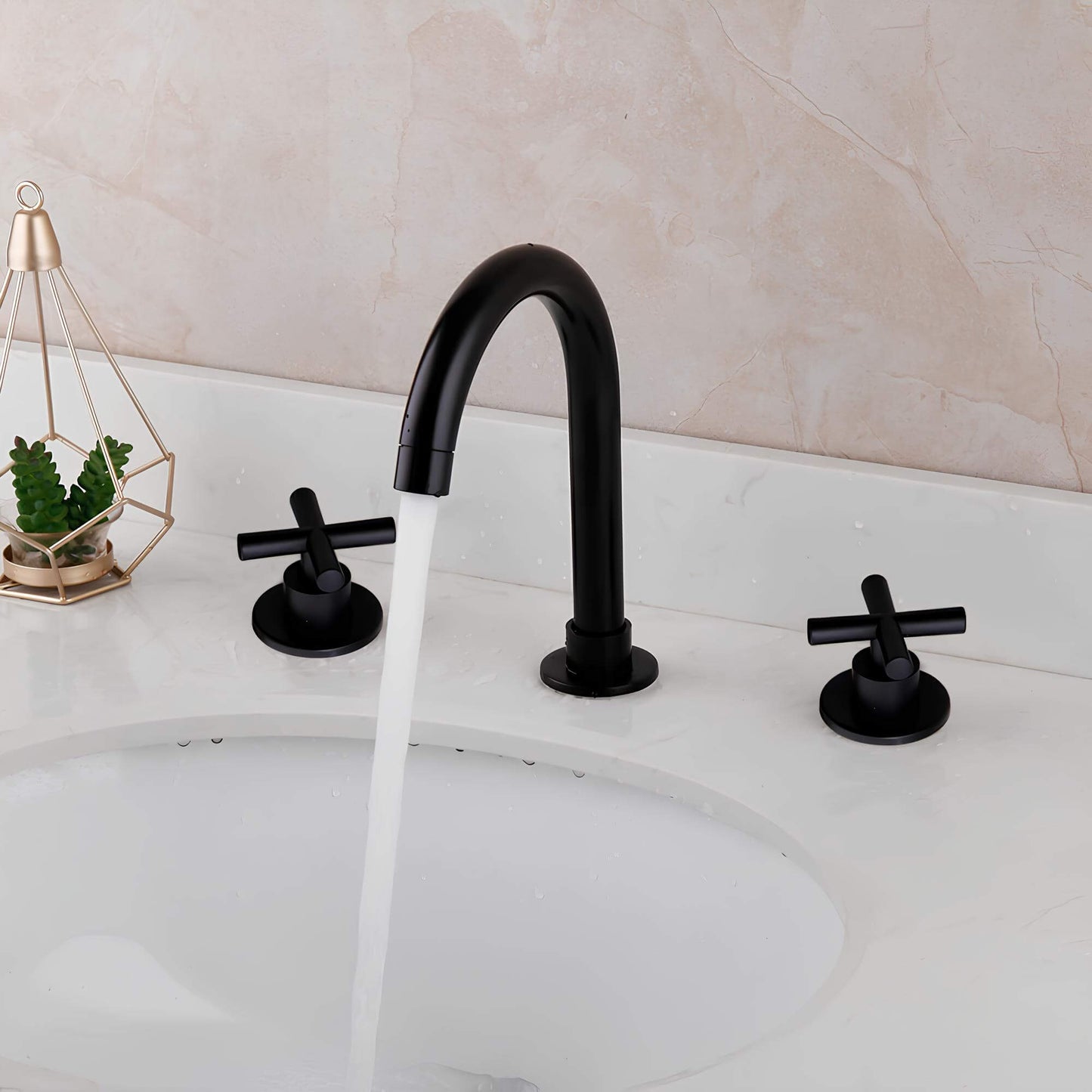 Robinet lavabo 3 trous  – Style moderne