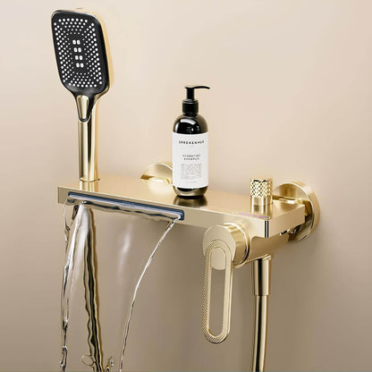 Robinet douche baignoire mural avec douchette