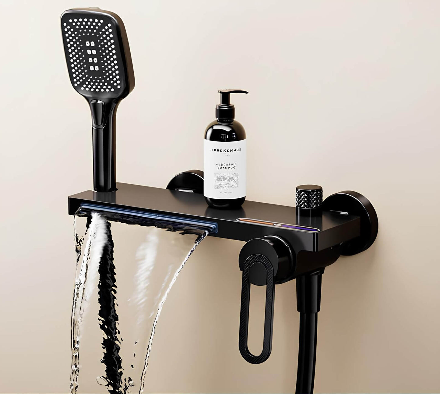 Robinet douche baignoire mural avec douchette