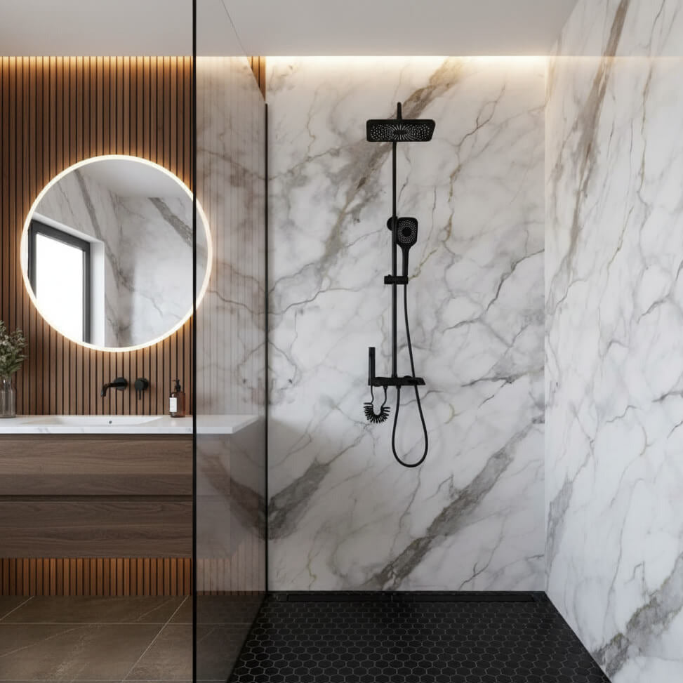 Robinet douche digital style piano