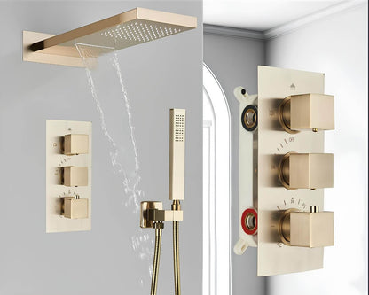 Robinet douche encastré cascade