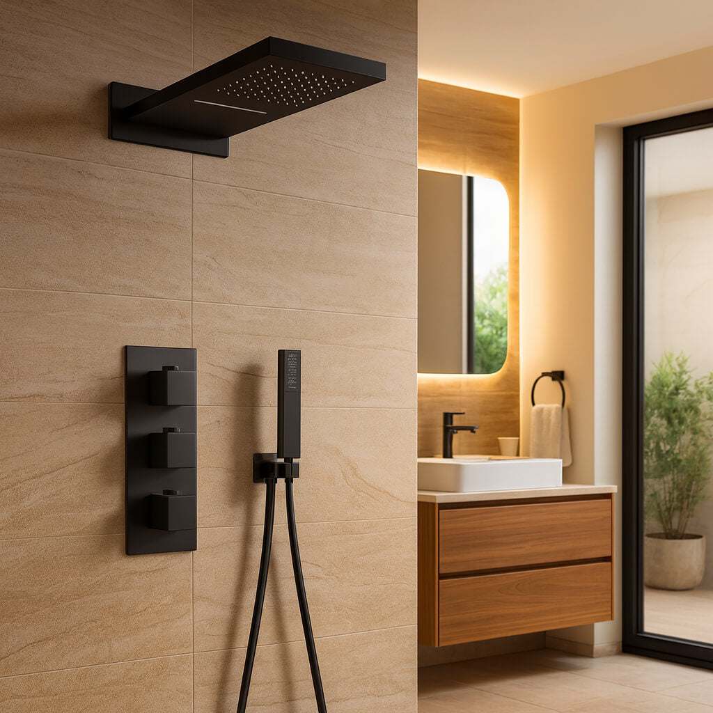Robinet douche encastré cascade
