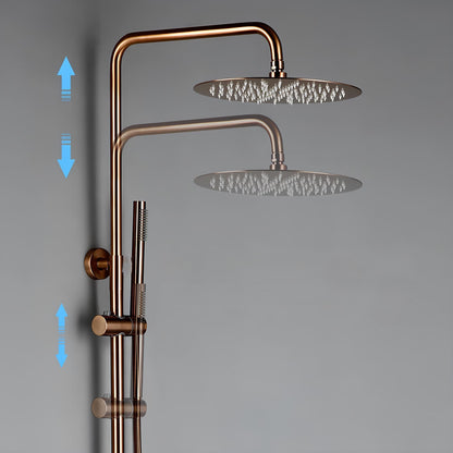 Mitigeur douche thermostatique mural finition laiton poli